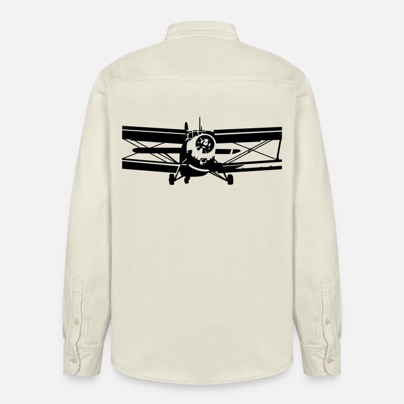 Antonov 2 - Chemise unisexe coupe décontractée bio Stanley/Stella - écru doux
