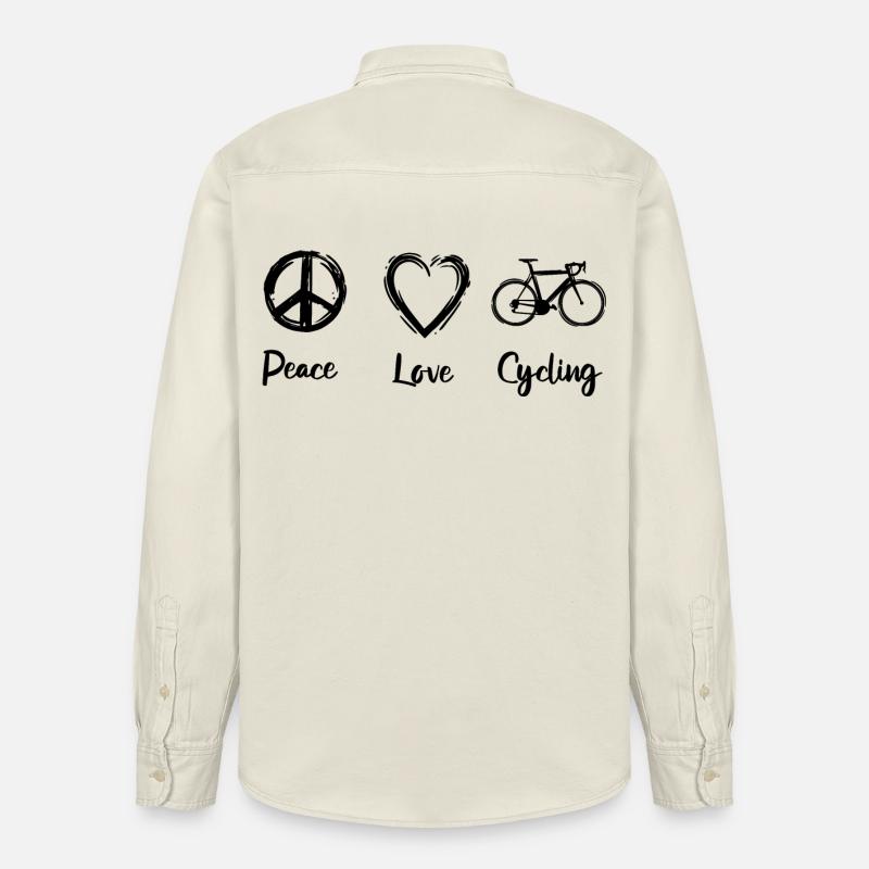 Radfahrer Routine - Relaxed Fit Unisex Organic Hemd von Stanley/Stella - Natur