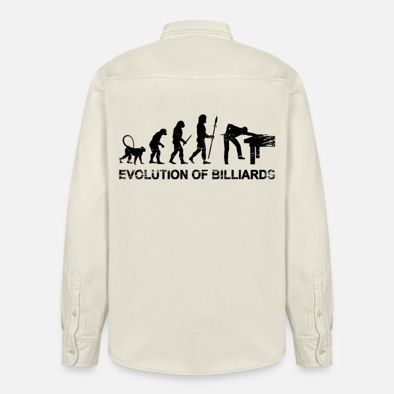 Billard Evolution - Chemise unisexe coupe décontractée bio Stanley/Stella - écru doux