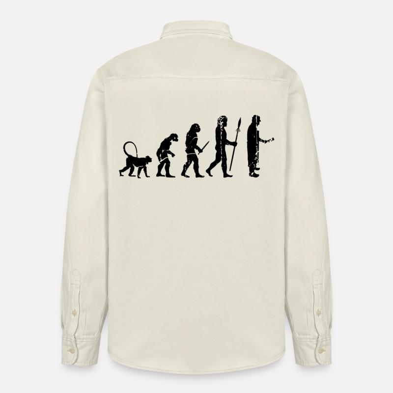 Fleischer Evolution - Relaxed Fit Unisex Organic Hemd von Stanley/Stella - Natur