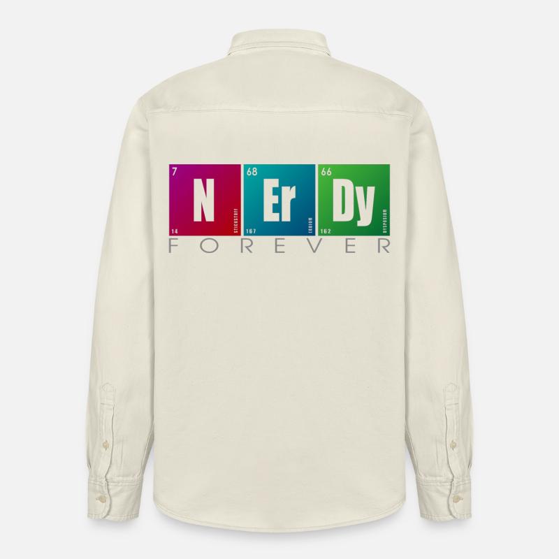 NERDY forever - NERDY Elements - Chemise unisexe coupe décontractée bio Stanley/Stella - écru doux