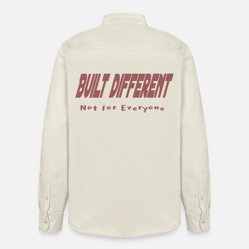 Construit différemment – pas pour tout le monde - Chemise unisexe coupe décontractée bio Stanley/Stella - écru doux
