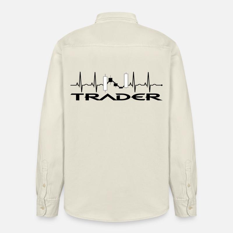 Trader - Chemise unisexe coupe décontractée bio Stanley/Stella - écru doux