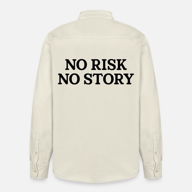 Pas de risque, pas d’histoire - Chemise unisexe coupe décontractée bio Stanley/Stella - écru doux