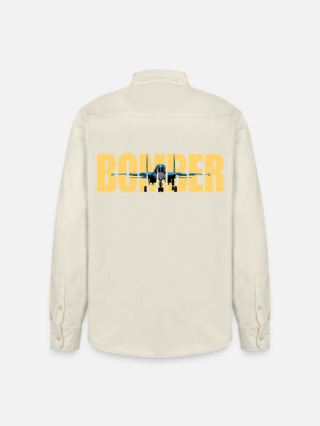 Bomber Su-34 - Relaxed Fit Unisex Organic Shirt by Stanley/Stella - soft Ecru