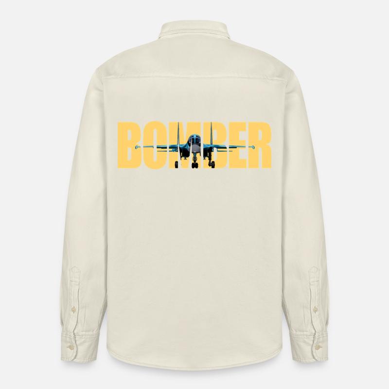 Bomber Su-34 - Relaxed Fit Unisex Organic Hemd von Stanley/Stella - Natur