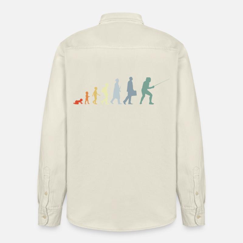 Fechter Evolution - Relaxed Fit Unisex Organic Hemd von Stanley/Stella - Natur