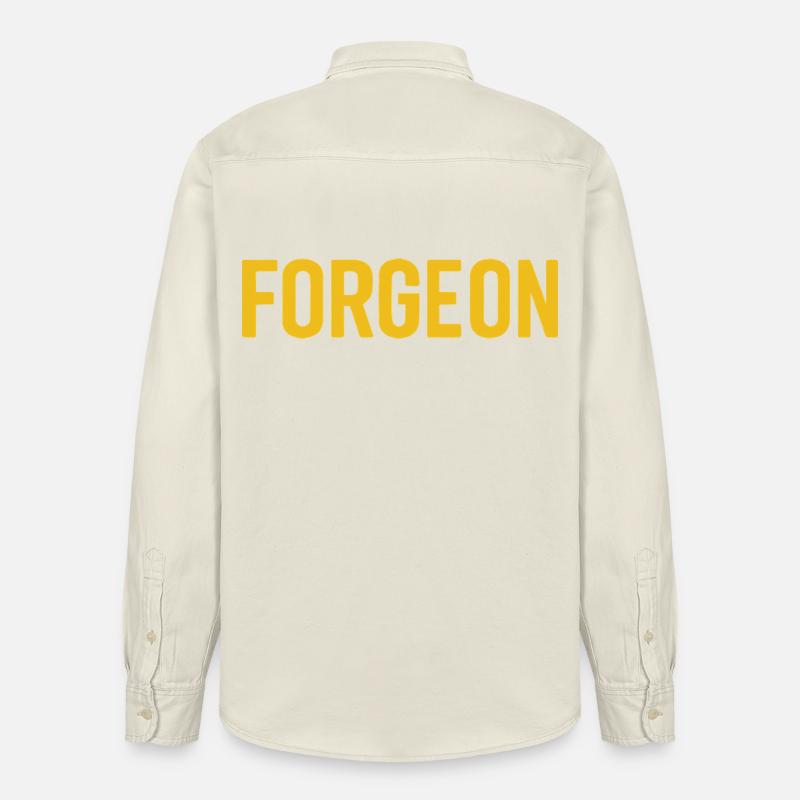 ForgeOn – Restez implacable - Chemise unisexe coupe décontractée bio Stanley/Stella - écru doux