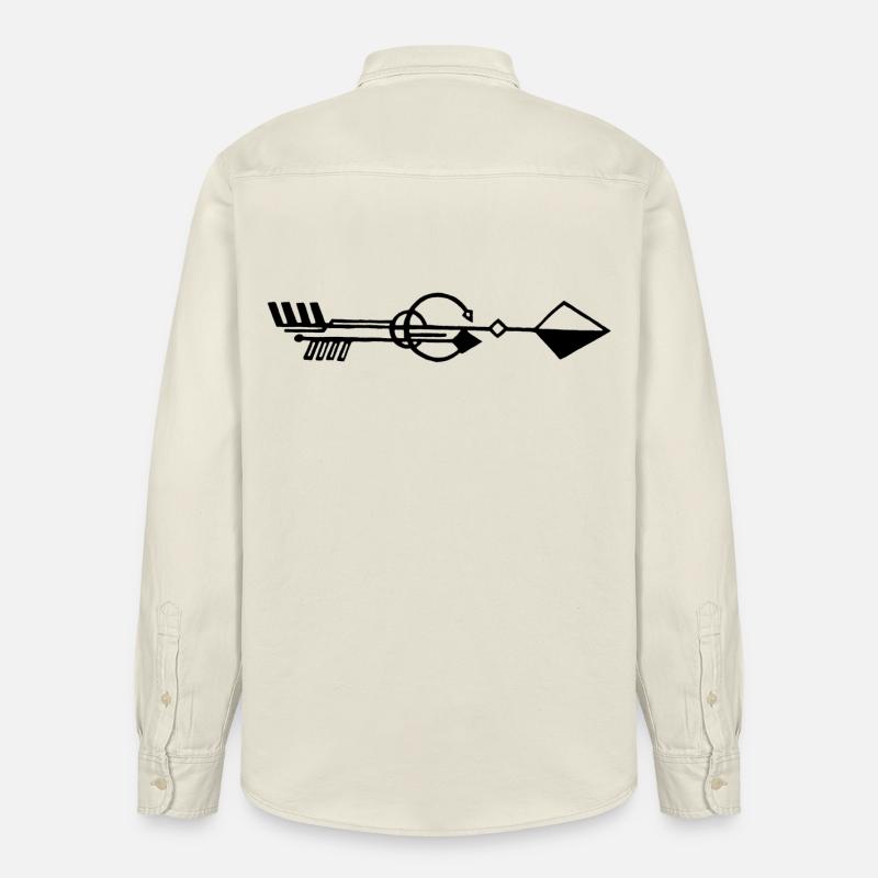 Flèche noire étrange - Chemise unisexe coupe décontractée bio Stanley/Stella - écru doux