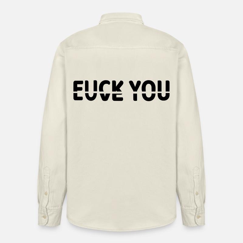 Ob ich dich liebe oder nicht # - Relaxed Fit Unisex Organic Hemd von Stanley/Stella - Natur