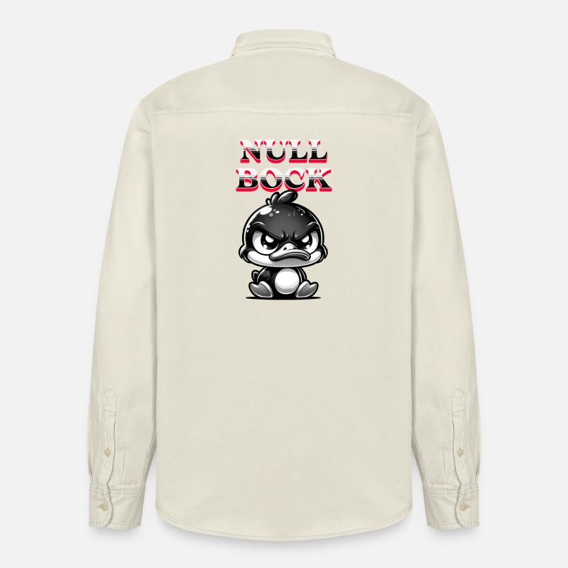 NULL BOCK - Relaxed Fit Unisex Organic Hemd von Stanley/Stella - Natur