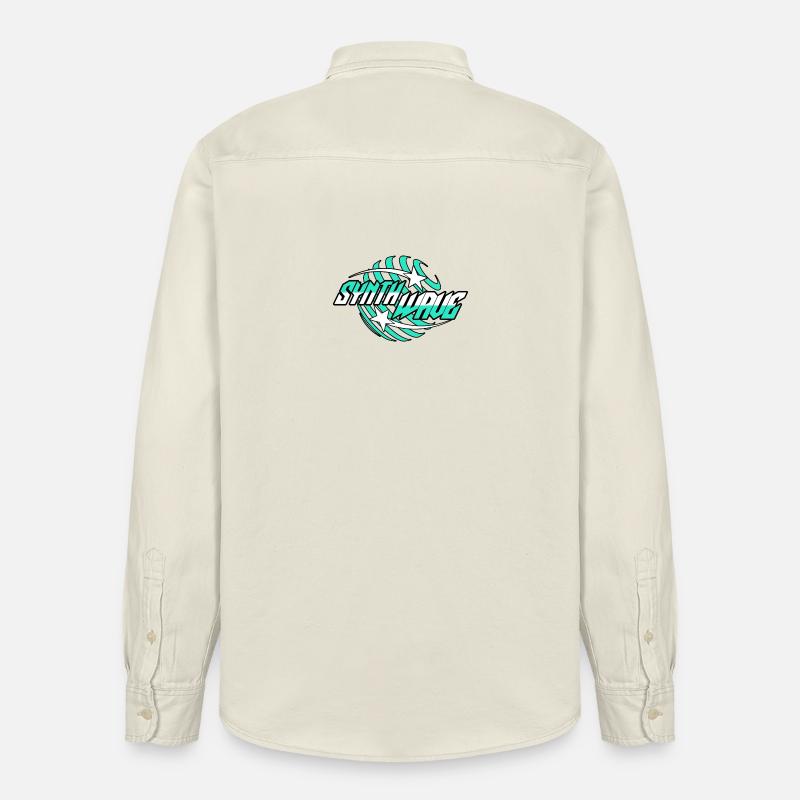 Synth Wave Synthesizer  - Relaxed Fit Unisex Organic Hemd von Stanley/Stella - Natur