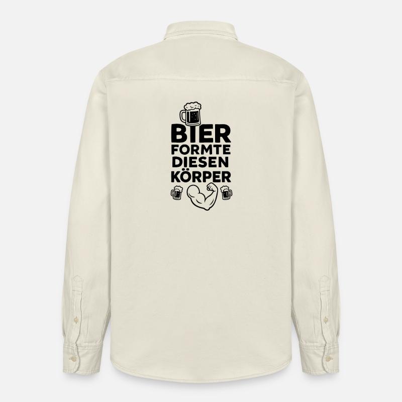 Bier formte diesen Körper - Relaxed Fit Unisex Organic Hemd von Stanley/Stella - Natur