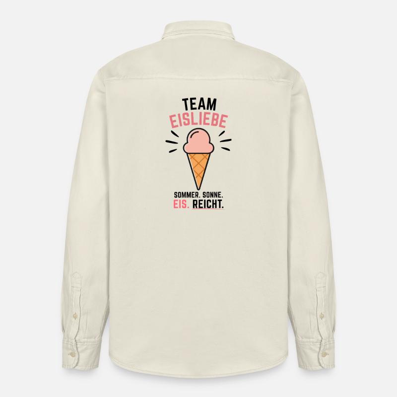Team Eisliebe Sommer - Relaxed Fit Unisex Organic Hemd von Stanley/Stella - Natur
