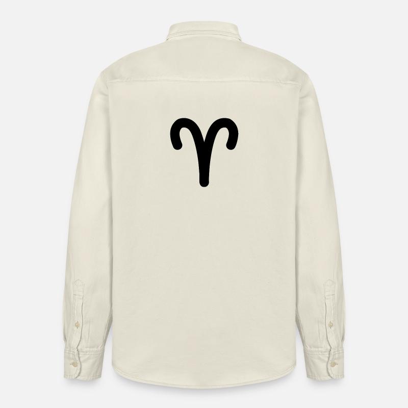 Widder Sternzeichen Widder - Relaxed Fit Unisex Organic Hemd von Stanley/Stella - Natur