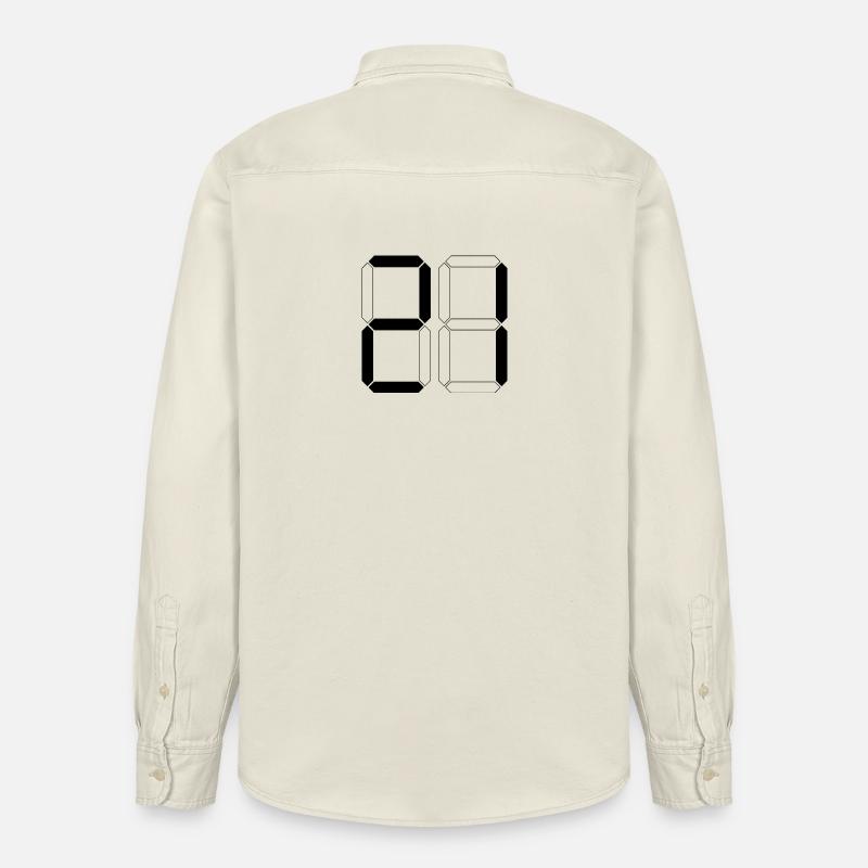 NUMÉRO 21 Vingt-et-Un Dons Numérique - Chemise unisexe coupe décontractée bio Stanley/Stella - écru doux