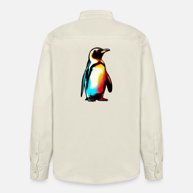Pingouin - Chemise unisexe coupe décontractée bio Stanley/Stella - écru doux