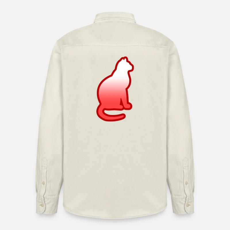 Chat - Chemise unisexe coupe décontractée bio Stanley/Stella - écru doux