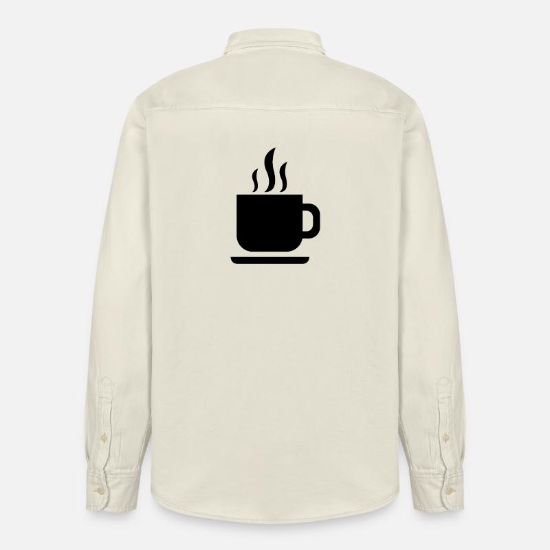 Kaffeetasse - Relaxed Fit Unisex Organic Hemd von Stanley/Stella - Natur