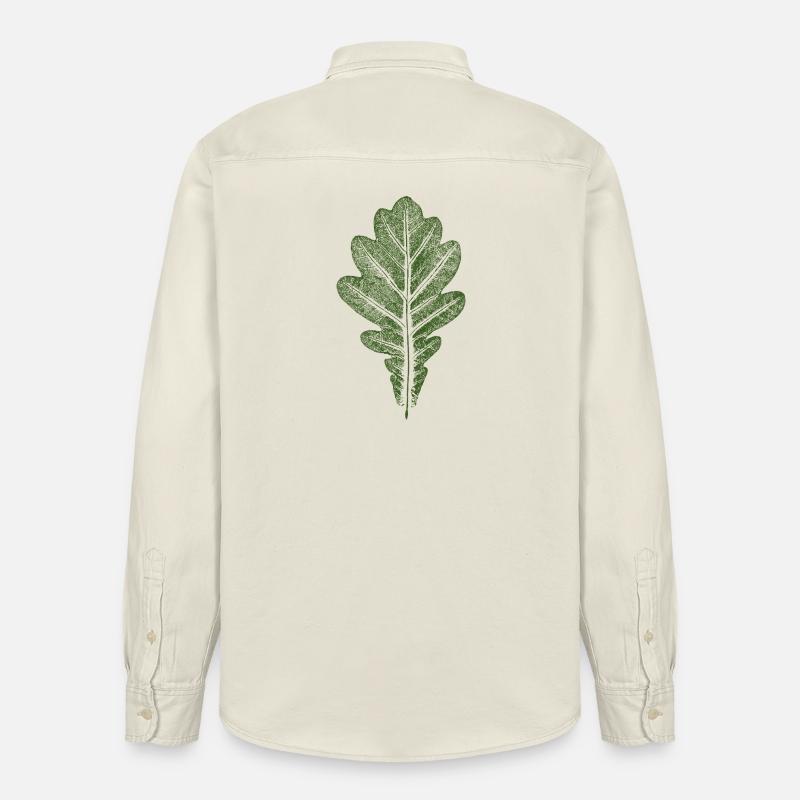 Blatt Eiche - Eichenblatt / Natur & Wald Design - Relaxed Fit Unisex Organic Hemd von Stanley/Stella - Natur