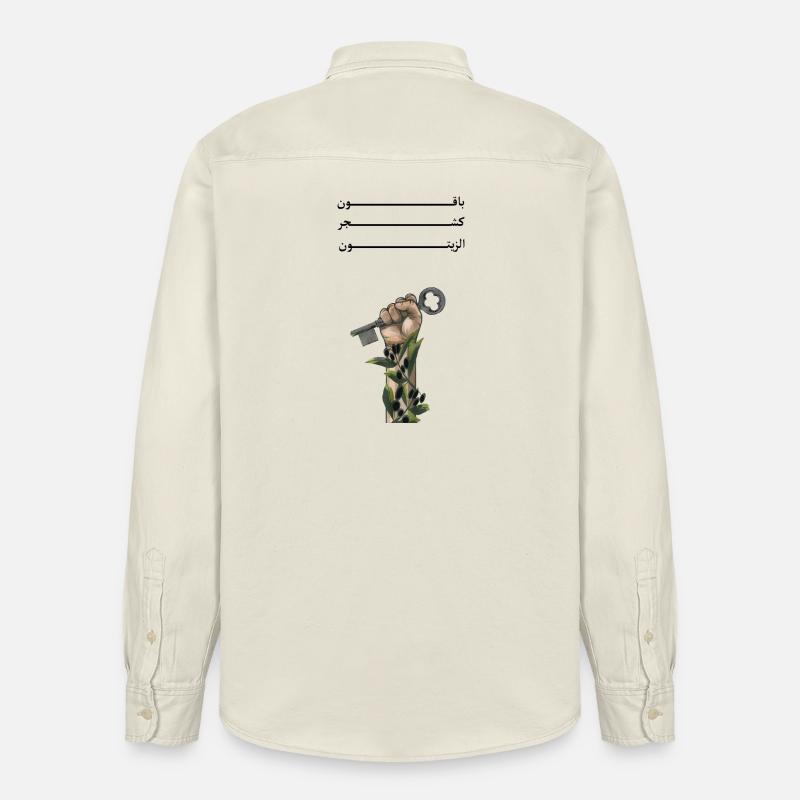 Solid like Oliven trees - Relaxed Fit Unisex Organic Hemd von Stanley/Stella - Natur