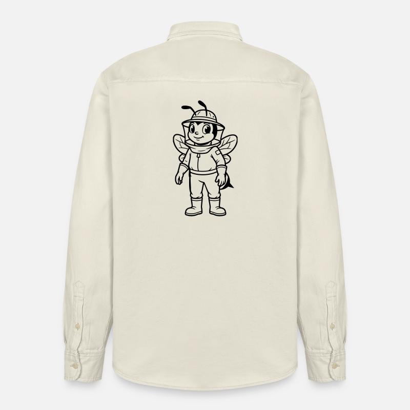 Imker - Relaxed Fit Unisex Organic Hemd von Stanley/Stella - Natur