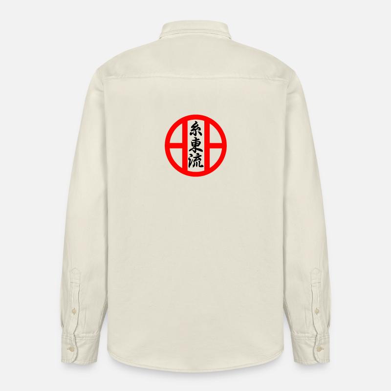 Shito Ryu Karate Emblem - Relaxed Fit Unisex Organic Hemd von Stanley/Stella - Natur