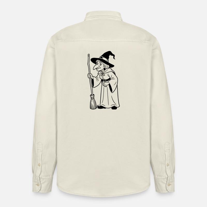 sorcière - Chemise unisexe coupe décontractée bio Stanley/Stella - écru doux