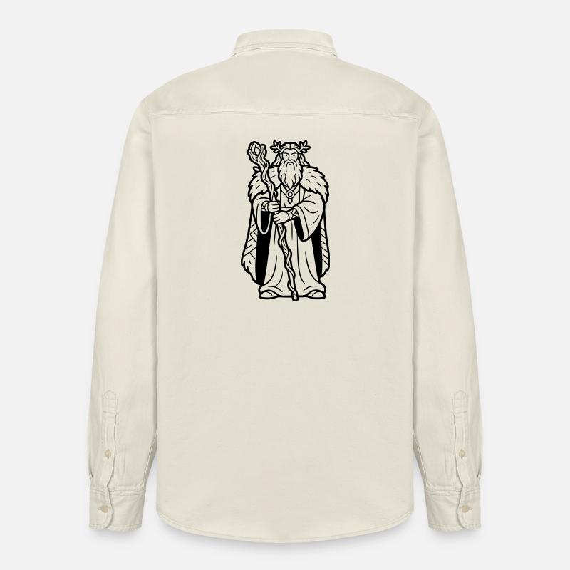 Druide - Relaxed Fit Unisex Organic Hemd von Stanley/Stella - Natur
