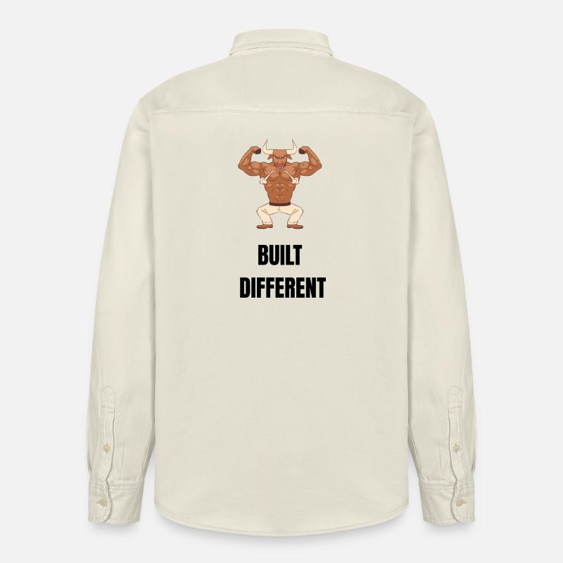 Built different - Relaxed Fit Unisex Organic Hemd von Stanley/Stella - Natur
