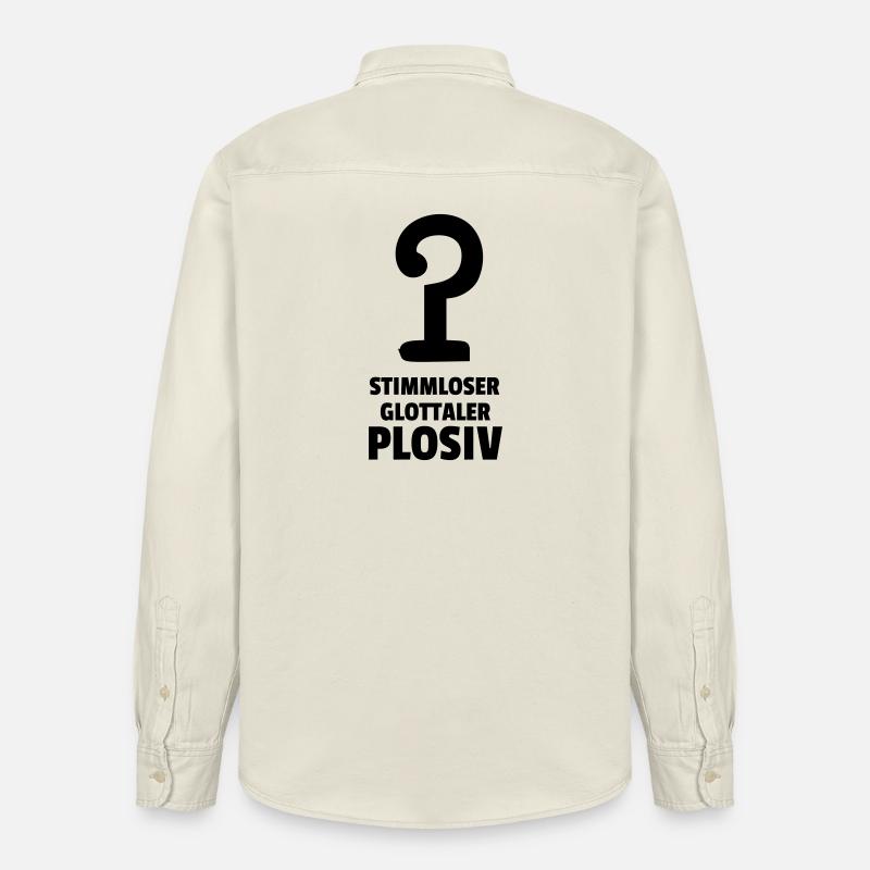 stimmloser glottaler Plosiv - Relaxed Fit Unisex Organic Hemd von Stanley/Stella - Natur