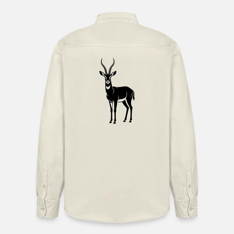 Antilope - Chemise unisexe coupe décontractée bio Stanley/Stella - écru doux