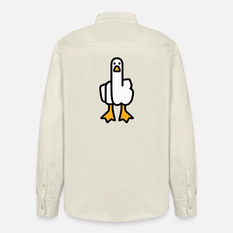 Oie de déclaration - Chemise unisexe coupe décontractée bio Stanley/Stella - écru doux