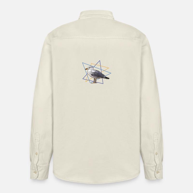 Mouette - Chemise unisexe coupe décontractée bio Stanley/Stella - écru doux