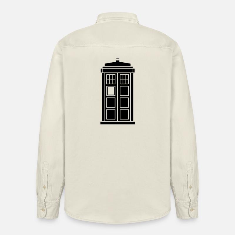 TARDIS - Chemise unisexe coupe décontractée bio Stanley/Stella - écru doux