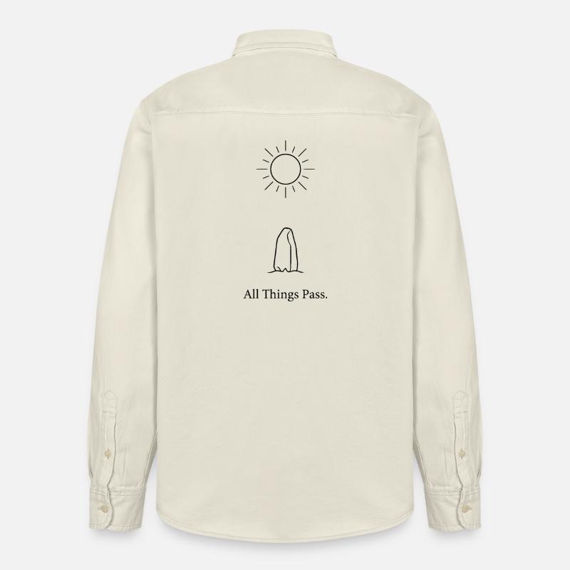 Tout passe - Chemise unisexe coupe décontractée bio Stanley/Stella - écru doux