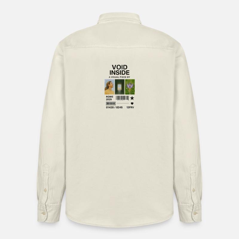 Inner Void: Collage Light Flower - Relaxed Fit Unisex Organic Hemd von Stanley/Stella - Natur