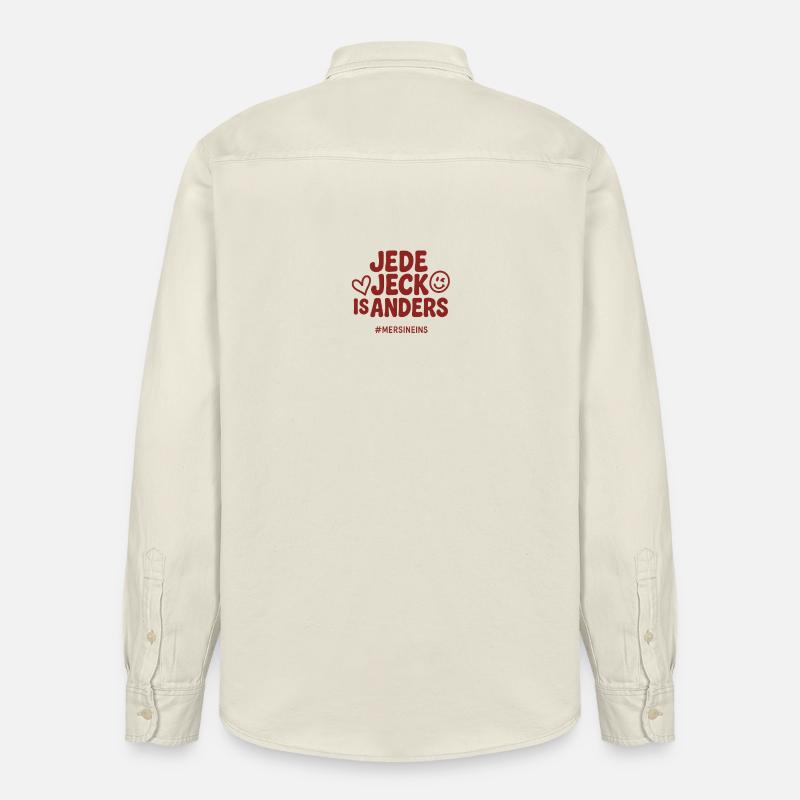 Jede Jeck is anders - Kölner Hingucker - Relaxed Fit Unisex Organic Hemd von Stanley/Stella - Natur