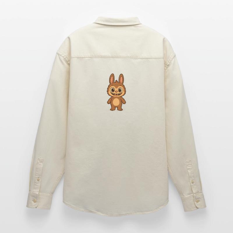 Cute Teddy Bear Rabbit Versatile Pattern Relaxed Fit Unisex Organic Shirt by Stanley/Stella