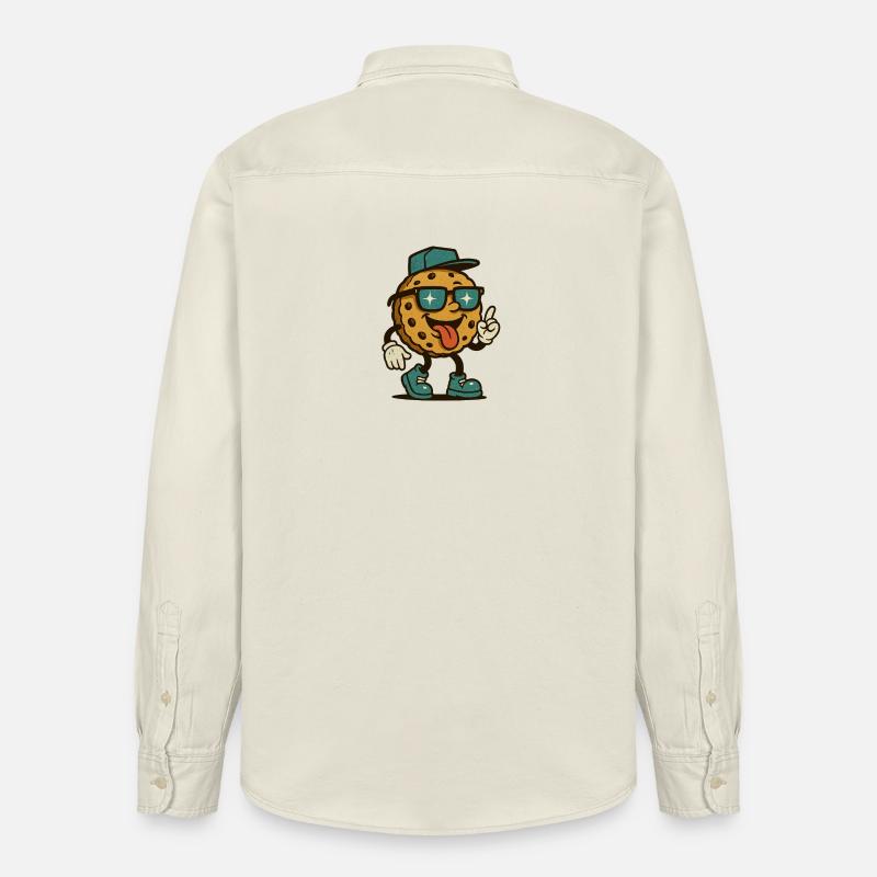 Marcheur de biscuits - Chemise unisexe coupe décontractée bio Stanley/Stella - écru doux