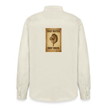 Most Wanted – Hobby Horsing Western Style - Chemise unisexe coupe décontractée bio Stanley/Stella - écru doux - Dos - AI Model Male 178 light (178cm)