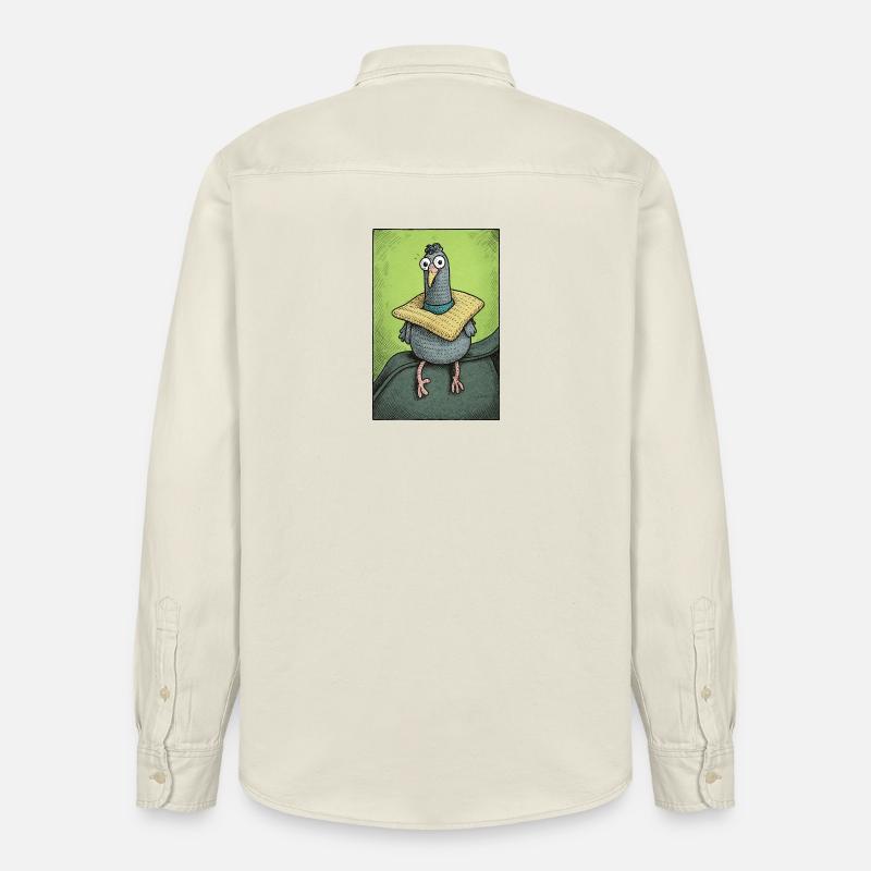 Sir Gurrington sitzt - Relaxed Fit Unisex Organic Hemd von Stanley/Stella - Natur