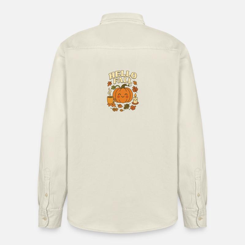 Cute_hello_fall - Relaxed Fit Unisex Organic Hemd von Stanley/Stella - Natur