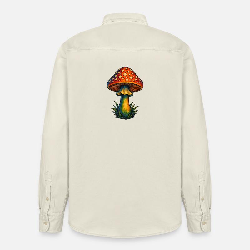 muchomor muchomor - Koszula unisex luźny krój bio Stanley/Stella - delikatne ecru