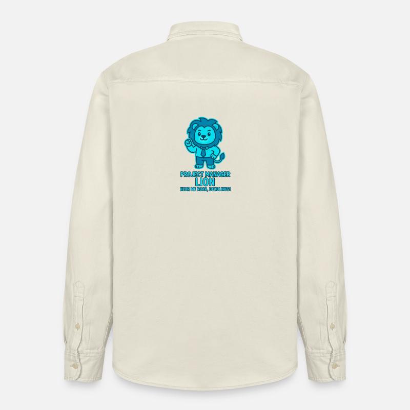 Chef de projet Löwe – Délais - Chemise unisexe coupe décontractée bio Stanley/Stella - écru doux