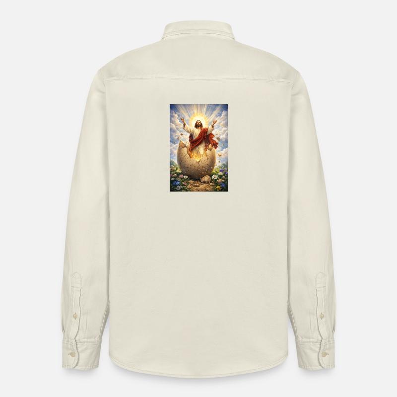 Auferstehung aus Eierbruch - Relaxed Fit Unisex Organic Hemd von Stanley/Stella - Natur