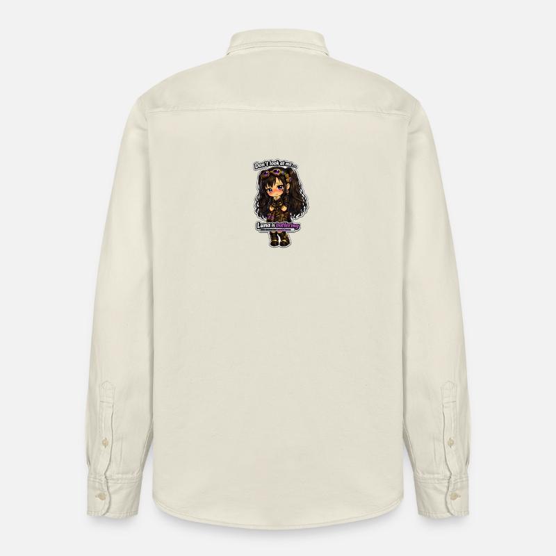 Luna Buffing Chibi Steampunk - Chemise unisexe coupe décontractée bio Stanley/Stella - écru doux
