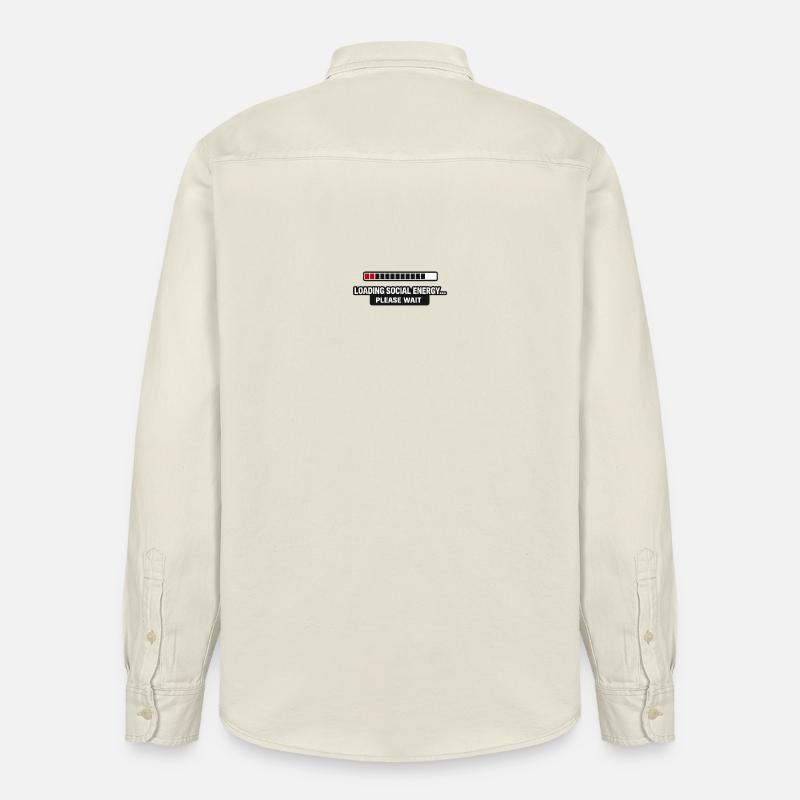 Soziale Energie wird geladen - Relaxed Fit Unisex Organic Hemd von Stanley/Stella - Natur