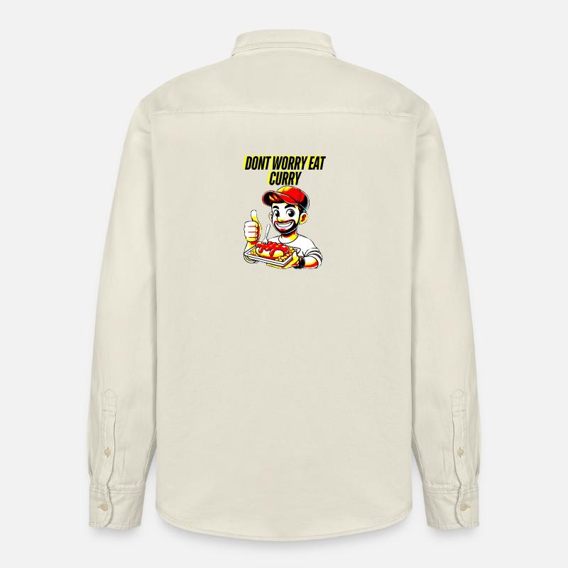 Curry Liebe und alles wird gut - Relaxed Fit Unisex Organic Hemd von Stanley/Stella - Natur