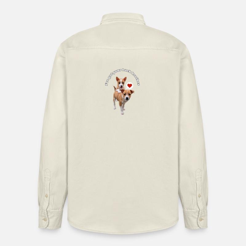 Podengo – ich stehe hinter dir. - Relaxed Fit Unisex Organic Hemd von Stanley/Stella - Natur